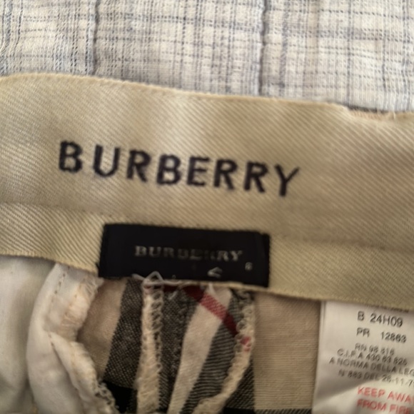 Vintage Burberry boys classic plaid linen pants size 6 - Picture 5 of 8